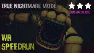 FNaF: Into the Pit | TRUE NIGHTMARE MODE - 3 star ending (46:18.06) WR speedrun
