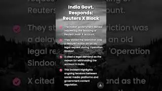 Centre Responds to Reuters X Account Block