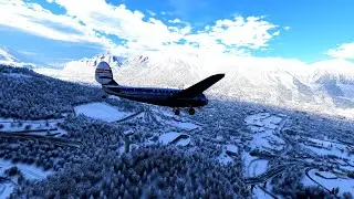 XPlane 12:  Winterflug, mit der Lockheed Martin von Füssen nach Innsbruck