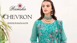 Ramsha 𝗖𝗛𝗘𝗩𝗥𝗢𝗡 𝗩𝗢𝗟 𝟳 Chiffon Collection 2023 | Ramsha Embrided Chiffon Collection'23