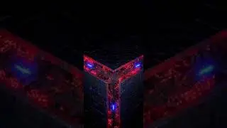 Tech cube particles
