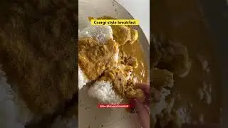Coorgi breakfast with egg curry