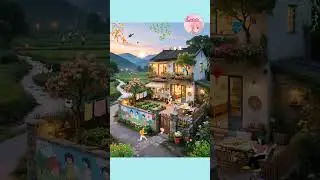 Cozy Countryside Evening | Peaceful Village Life Cottagecore! #tiktok #shorts #trendingshorts #anime