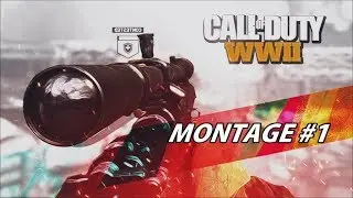 COD WWII MONTAGE #1 (INSANE BEST COD WW2 SNIPING GAMEPLAY!)