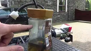Motorcycle without fuel tank arrangement