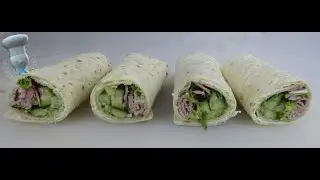 Recette de wrap de chèvre frais, pesto et jambon