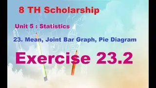 8-я стипендия, глава 23 | Упражнение 23.2 | Среднее значение, совместная столбчатая диаграмма, круговая диаграмма | Английский и полусредний