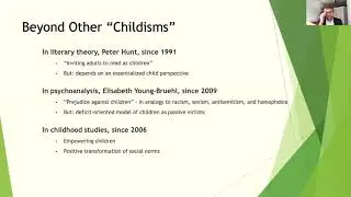 John Wall, The Concept of Childism