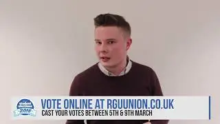 RGU:TV // Student Elections 2018 // JOHANNES VAN WACHEM