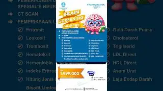 KENALI RISIKO STROKE LEWAT BRAIN SCREENING @RS PANTI WALUYO! 🧠🚨💙