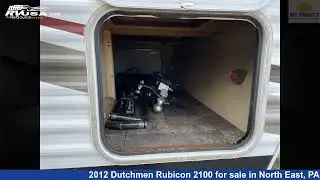 Breathtaking 2012 Dutchmen Rubicon Travel Trailer RV For Sale in North East, PA | RVUSA.com