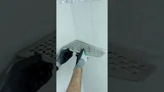 How to Install Schluter Shower Shelf - #shorts #homerepairtutor