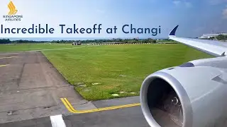 A350 FULL Power takeoff? | Singapore Airlines, Changi