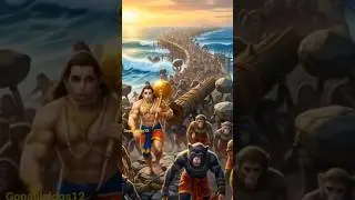 Hanuman Ji Builds Ram Setu 🐒 Must See Epic Scene! #hanuman #ytshorts #shorts #fypシ #trending #yt