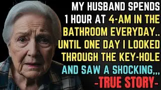 THIS GRANDMA'S TRUE STORY👵💔 MY HUSBAND SPENT 1HOUR IN THE BATHROOM EVERYDAY,,UNTIL 1 DAY