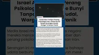 Israel Akui Tertipu Perang Psikologis Iran: Sirene Bunyi Tanpa Serangan Rudal, Warga Terlanjur Panik