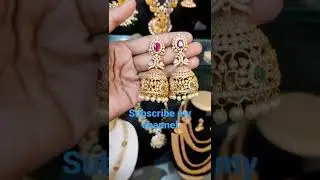 Most beautiful cz heavy jumkas from Lakshmi Rao collections
