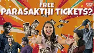 Parasakthi Ticket Giveaway Vox Pop | Parasakthi  Movie | Besant Nagar  Public Reactions | TBE_BUZZ
