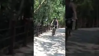 Wooden Bicycles Track Angkor Park #angkor #bybike #cyclepath