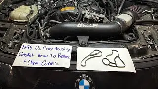 BMW N55 Oil Filter Housing Gasket How To Replace in 45mins #bmw #n55 #pov #mechanic #automobile #fyp