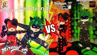 ALL TRANSFORMATION (COMPARISON) MIRACULOUS RP VS PARIS HIDDEN SECRETS - MIRACULOUS ROBLOX!