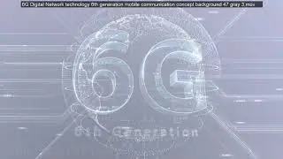 6G Digital Network technology 6th generation mobile communication concept background 501 black 4k me