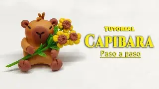 C&oacute;mo hacer un CAPIBARA de PORCELANA FR&Iacute;A 🌻 DIY Tutorial 🐹 @G.C.M.ARTCRAFT 