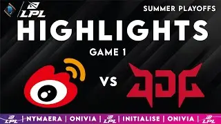 WBG vs JDG Highlights Game 1 | LPL Playoffs 2025 | Weibo Gaming vs JD Gaming by Onivia