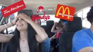 LETTING THE PERSON INFRONT OF US DECIDE WHAT WE EAT CHALLENGE🌮🍔🍟