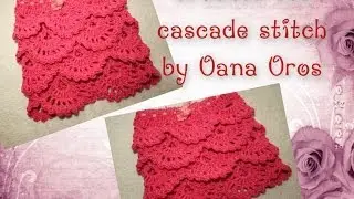 Crochet the cascade stitch