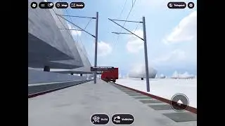 2 Electric Train (2)s Passing by Deforestation volunteers #turase_ironroblox 