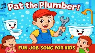 Pat the Plumber! 👷&zwj;♂️🔧 | Fun Job Song for Kids | Learn About Plumbers 🚿