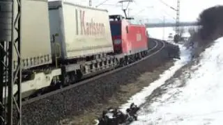 Züge zwischen Würzburg und Ansbach am 17. Februar 2010