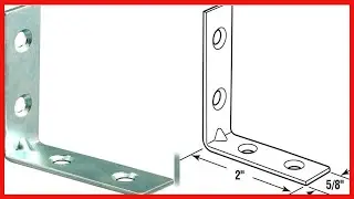 Prime-Line MP9221 Angle Corner, 2 in, Steel Construction, Zinc Plated, 4-Hole Bracket, (10-pack)