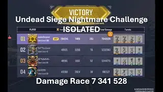 Damage Race 7 341 544  🤩Damage Race - Undead Siege Nightmare in ISOLATED🤩