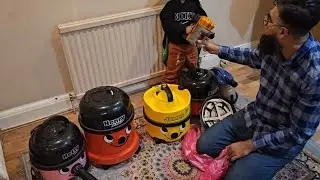 Emptying 4 Henry Hoovers! Henry xl Plus, George Vacuum cleaner & Hetty!