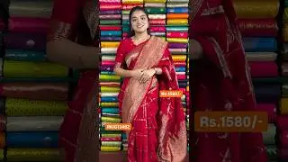 Mashru Crepe Silk Zari Butti Red Saree I Wholesale Shop I@Rkcollectionssarees