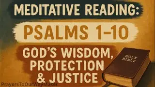 Psalms 1&ndash;10 | Meditative Bible Reading with Instrumental | Wisdom, Protection & Justice