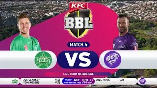Melbourne stars beat Hobart Hurricanes by 38 runs in BBL 2022 | hbh vs mls | mls vs hbh | #mlsvshbh