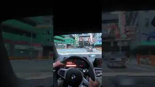BMW in Cyberpunk City