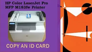 HP Color LaserJet Pro MFP M183 :  Copy an ID card