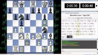 Marathon man vs TigerTAD Bullet Chess On Playchess.com Part 4