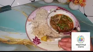Delicious allo mutr with mutton #food #recipe 