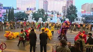 Chinese New Year Lion Dance - Lohan School of Shaolin - Caesar's Palace Las Vegas - 2/1/2025