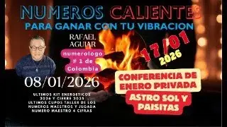 LOS CALIENTES DEL PROFESOR RAFAEL AGUIAR NUMEROLOGO COLOMBIANO PARA GANAR Y ACERTAR MA&Ntilde;ANA TALLER