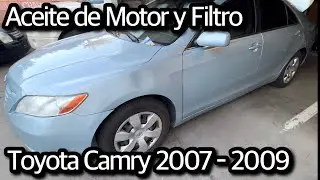 Как заменить моторное масло в Toyota Camry 2007–2009 годов выпуска