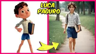 LUCA CHARACTERS IN REAL LIFE 🧜🌊 + Guess The Voice Quiz + Their Favorite Things! | Alberto, Giulia