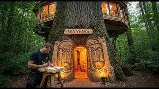 NO ONE EXPECTED IT HE MANAGE TO BUILD A LUXURY HOUSE IN A TREE !