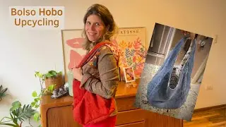 Hice el Bolso HOBO VIRAL con Retazos de mi Abuela (Upcycling Tutorial)