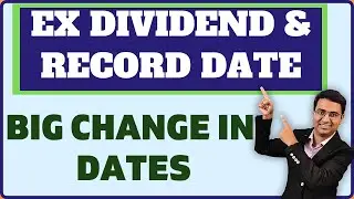 Settlement cycle record date | Record date changes | Ex dividend date changes